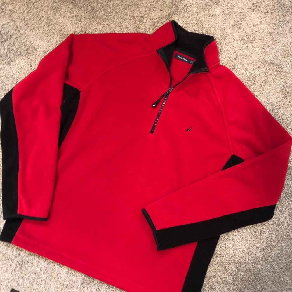 nautica fleece crewneck